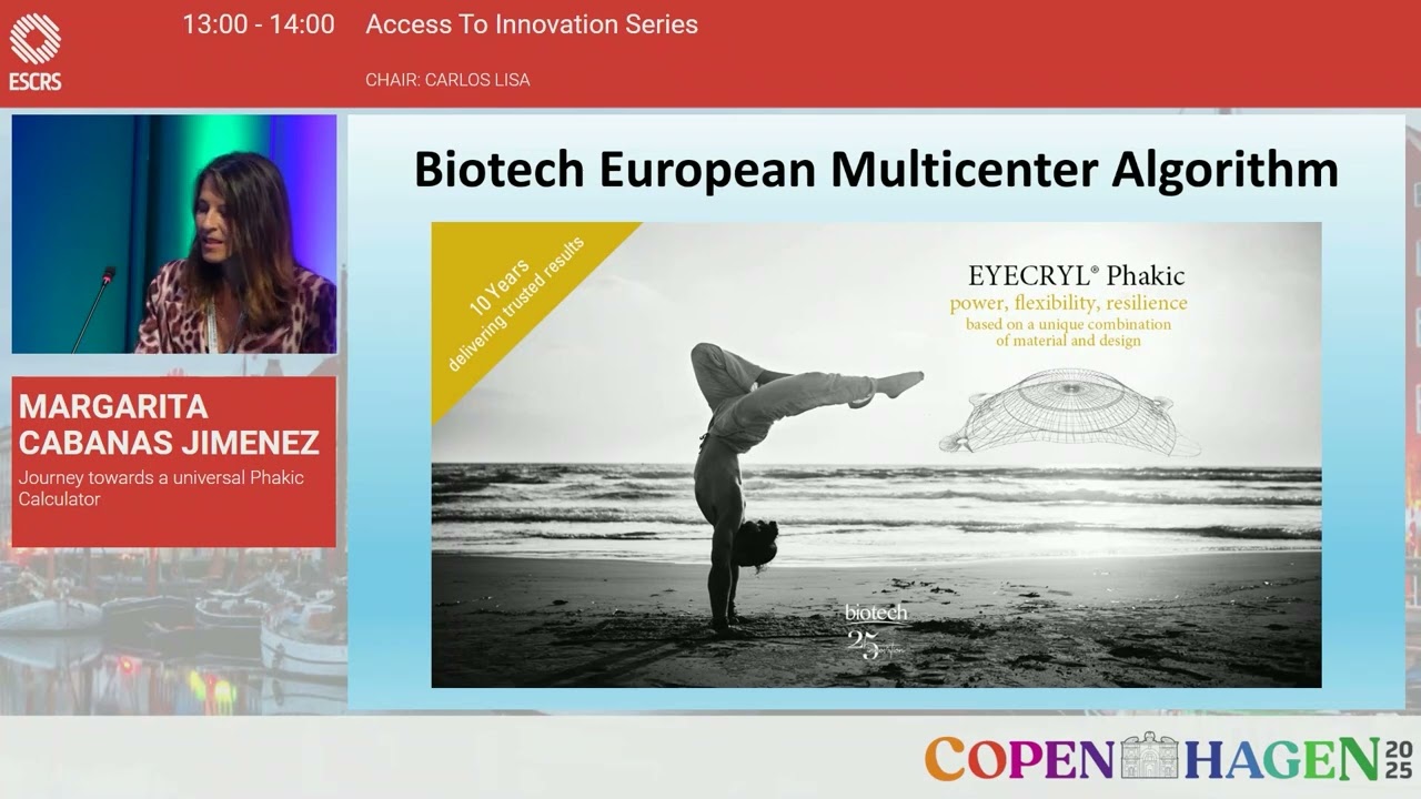 Satellite Symposium | Dr. Margarita Cabanás on Innovation in Ophthalmology | ESCRS 2025