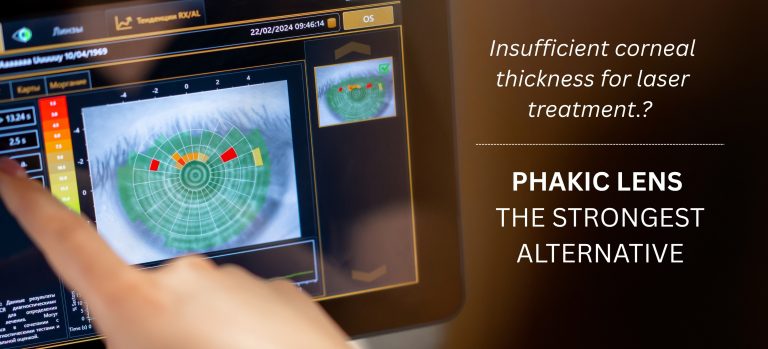 For those with insufficient corneal thickness for laser treatment Why is Phakic Lens the strongest alternative 1
