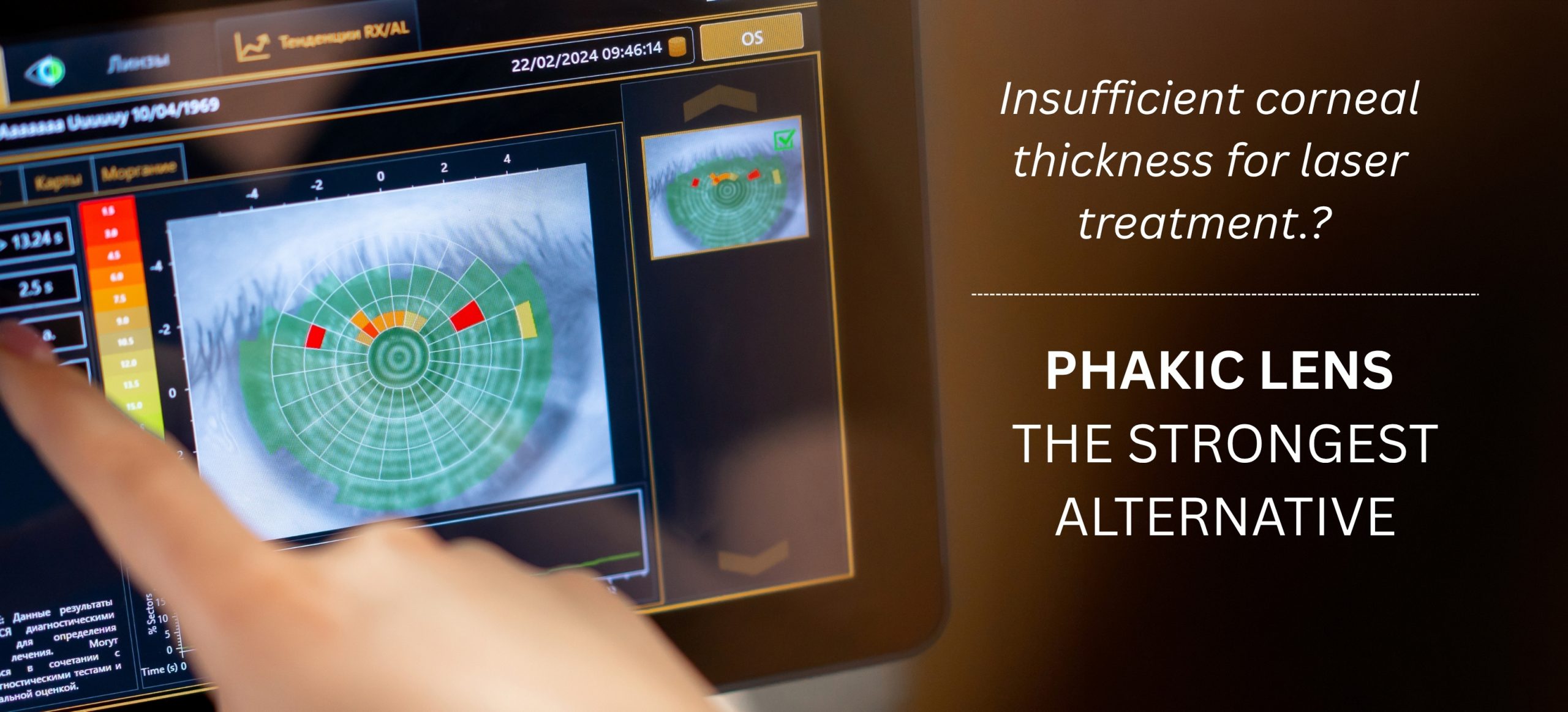 For those with insufficient corneal thickness for laser treatment Why is Phakic Lens the strongest alternative 1
